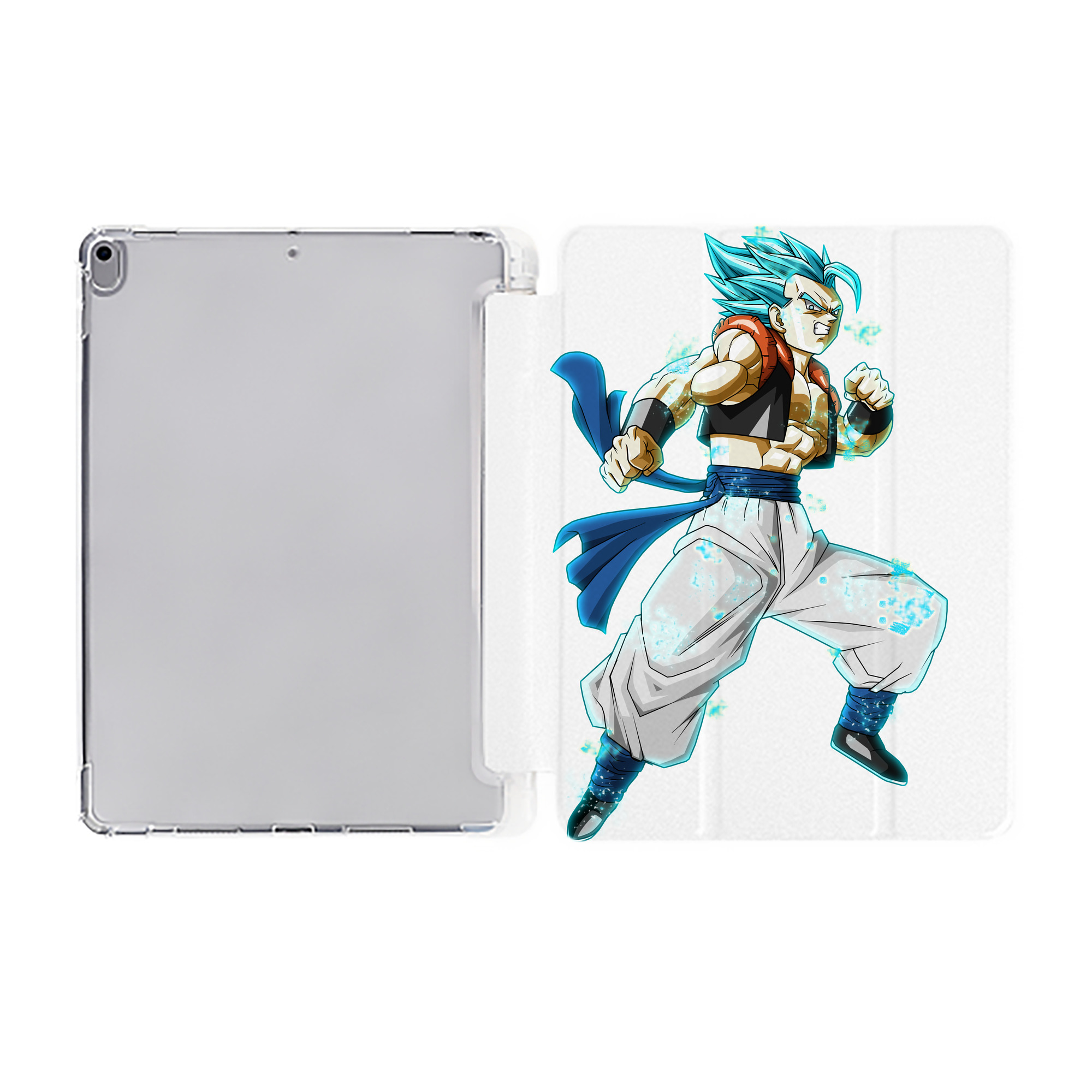 （画像用） ドラゴンボール ベジータ四世（Bejīta Yonsei）DRAGON BALL Vegeta IV IPad ケース ペン収納付き 三つ折りスタンド PUレザー×シリコン 対応機種9.5/10.5/10.9インチ